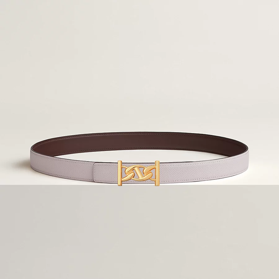 My H belt buckle & Reversible leather strap 24 mm - Image 2